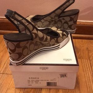 Coach wedges. No box. EXCELLENT condition.